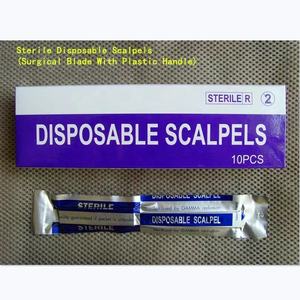 أداة جراحية طبية للاستعمال مرة واحدة مشرط جراحية مقابض شفرة الكربون الفولاذ المقاوم للصدأ سكين جراحية معقمة - Product Image 6
