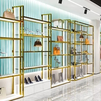 Panier mural pour vêtements, personnalisé, en or, pour chaussures, étagère pour ranger des vêtements, des meubles, Boutique,