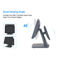 Vente en gros double écran restaurant écran tactile caisse enregistreuse système de point de vente Android/Windows/Linux Wi-Fi 6 Bluetooth 5.2 personnalisé