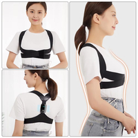 Correcteur de posture intelligent pour le dos, correcteur de posture ergonomique, rappel par vibration, ceinture réglable pour le haut du dos et les épaules