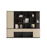 Armoires de classement de bureau Armoire en bois à rangement élevé Meubles de travail pour le bureau à domicile