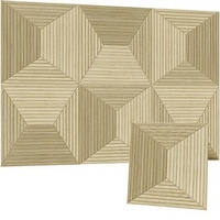 Panneaux acoustiques muraux en bois, panneaux décoratifs absorbants le son, panneaux à colle nano pour studio d'enregistrement, bureau à domicile, salle de conférence