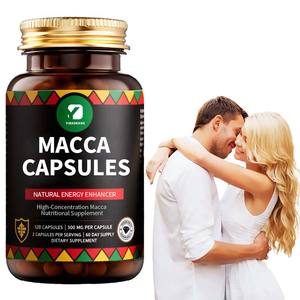 OEM 120 Piezas Cápsulas de Maca Suplemento nutricional de Maca de alta concentración Suplementos potenciadores de energía natural - Product Image 1