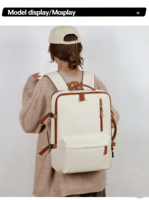 Sac à dos pour ordinateur portable antivol à capacité extensible, rembourré et élégant, pour le bureau, les trajets quotidiens et les voyages, avec port de charge USB