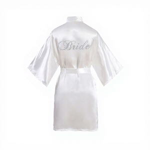 Da sposa sposa sposa sposa sposa da sposa in <span class=keywords><strong>raso</strong></span> in seta camicia da notte Kimono abito da notte - Product Image 2