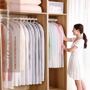 <span class=keywords><strong>Housse</strong></span> de protection pour vêtements, armoire, lavable, épaisse, transparente, sac suspendu pour vêtements, imperméable, anti-humidité, anti-poussière, en matériau EVA - Product Image 2
