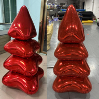 Grand modèle de Noël gonflable en PVC réfléchissant brillant pour la décoration