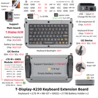 Module de clavier rétroéclairé programmable pour carte de développement K230, extension IO 16 bits, charge rapide PD, 180 °   Support rotatif