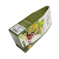 Boîte d'emballage de thé personnalisée bon marché papier couché avec stratification mate et gaufrage pour thé et boîte à thé en carton