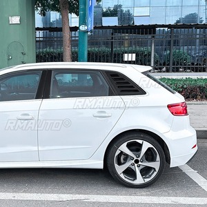 Embellecedor de ventana trasera triangular tipo aleta de tiburón para Audi A3 S3 8V hatchback 2014-2020, cubierta embellecedora de ventana de ventilación lateral trasera, accesorios para coche - Product Image 4