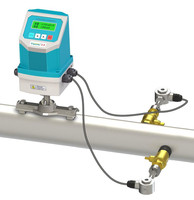 Débitmètre d'eau numérique TSONIC Sortie d'impulsions et transmission de données RS485 Capteur de compteur de débit de liquide alcalin acide 8-36VDC
