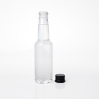 Bouteille de boisson en plastique PET transparente écologique de 100 ml/3,34 oz pour whisky, soda et café avec bouchon à vis – Offre Spéciale