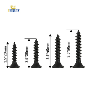 Vis <span class=keywords><strong>à</strong></span> cloison sèche Rhinails C1022A, tête trompette, phosphatée noire, <span class=keywords><strong>filetage</strong></span> grossier 3,5 mm, autoperceuse pour plaques de plâtre, OEM - Product Image 2