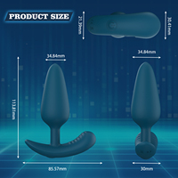 Vibromasseur anal en silicone liquide de qualité alimentaire, télécommandé/contrôlé par application, jouet sexuel, plug anal, vente en gros, usine OEM & ODM