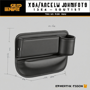 Luxury Waterproof PU Leather <b>Seat</b> Side Organizer Box Universal Interior <b>Storage</b> Slot Car Accessories Model J-O-007 - Product Image 2