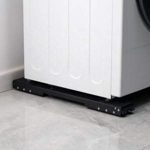 Ajustador de muebles de alta resistencia <span class=keywords><strong>Lavadora</strong></span> Refrigerador Mover <span class=keywords><strong>Base</strong></span> de soporte de <span class=keywords><strong>ruedas</strong></span> móvil negra ajustable - Product Image 6