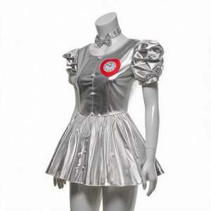 Disfraz <span class=keywords><strong>de</strong></span> Halloween <span class=keywords><strong>de</strong></span> la película The Tin Man para mujer, traje plateado con sombrero, guantes, reloj <span class=keywords><strong>de</strong></span> corazón, lazo, <span class=keywords><strong>mago</strong></span> <span class=keywords><strong>de</strong></span> <span class=keywords><strong>Oz</strong></span>, cosplay para adultos, fiesta <span class=keywords><strong>de</strong></span> carnaval - Product Image 3