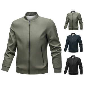 Veste haut de gamme pour homme, col baseball, printemps-automne, style business, anti-plis, décontractée, polyvalente, mode pour homme d'âge mûr, tendance - Product Image 1