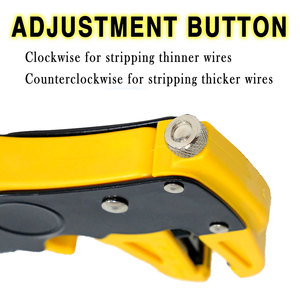 Pince à dénuder automatique 2-en-1 pour câbles, outil de sertissage rapide pour fils de qualité DIY, divers types de fils dénudables - Product Image 5