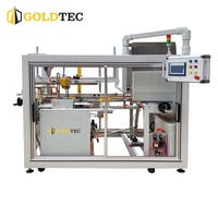Machine à ériger des cartons entièrement automatique à grande vitesse Goldtec, commande PLC, machine à ériger des cartons horizontale