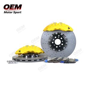 Kit de frein avant complet série GTR-35 pour Audi S3/A8, étriers jaunes neufs à 6 pistons à montage direct, ensemble de mise à niveau, garantie 1 an - Product Image 1