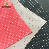 Tissu d'interlining en taffetas sergé imprimé à pois de haute qualité pour doublure de costume et vêtements de sport pour garçons et filles