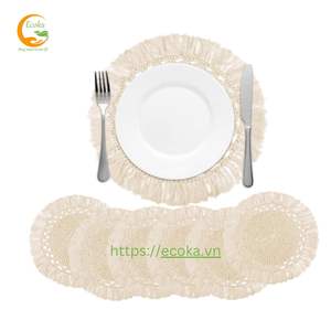 Manteles Individuales de Macramé de Lujo, Estilo Boho, con Flecos, Tejidos en Algodón Ecológico, para Mesa de Comedor, Decoración para el Hogar y Bodas - Product Image 2