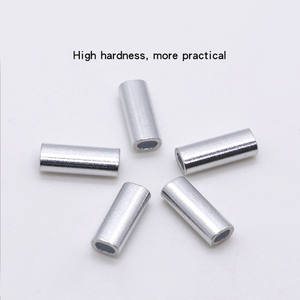 ピース/バッグ卸売釣り道具アルミニウム合金釣りスリーブスイベルラウンドブッシングオーバルスウェージスリーブフェルール - Product Image 3