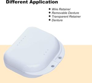 Xách tay nhẹ chỉnh nha người lưu giữ Trường hợp với lỗ thông hơi để lưu trữ nha khoa aligners và người lưu giữ - Product Image 2