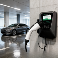 Estación de Carga Comercial para Vehículos Eléctricos 7/11/22kW Tipo 2 OCPP 1.6J IP54 Montada en Pared Solución de Estacionamiento para Lugares de Trabajo Nuevo Jinghu TA-AC-L-B