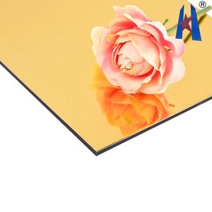 Panneaux composites Alucobond Blanc et Or, découpés à la machine, 4 mm, effet miroir doré, couleur <span class=keywords><strong>Maurice</strong></span>, liste de prix, revêtement <span class=keywords><strong>en</strong></span> Arabie Saoudite - Product Image 5
