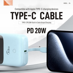 <span class=keywords><strong>JOKO</strong></span> 2024 nouveaux produits charge rapide rapide 10000mah banques d'alimentation téléphone portable Portable Powerbank 10000mah batterie externe avec câble intégré - Product Image 4
