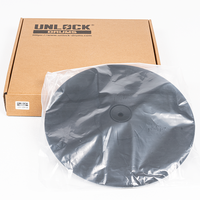 Cymbale électronique double zone noire CY-12H B de 12 pouces, Hi-Hat et Crash 2-en-1, en silicone de haute qualité, 1,2 kg, pour kits de batterie électronique