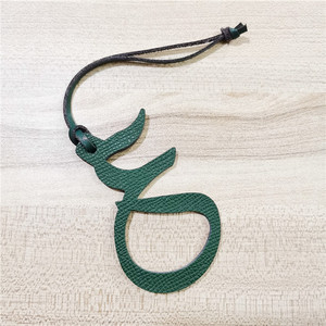 Hot bán da chính hãng chữ số Arabic 3 Keychain Mặt dây chuyền Ba Lô Túi quyến rũ - Product Image 6