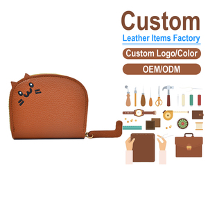 Cute Cat-Shaped PU Leather Card <b>Holder</b>, Multi-Slot Design, OEM/ODM Custom Factory, Compact Women's <b>Wallet</b> - Product Image 1