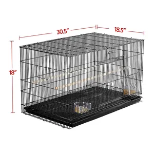 Breeding Bird Cage For Finches Budgies Cockatiels Conures Lovebirds Canaries Parrots With Tray