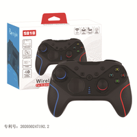 Contrôleur de jeu sans fil longue durée de vie de la batterie double moteur avec manettes de vibration réglables pour commutateur Nithendo