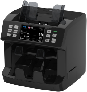 Machine de compteur d'argent à affichage TFT P200 de qualité bancaire certifiée ROHS Trieuse multi-devises Fonction d'impression intégrée Trie Mixte - Product Image 1