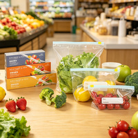 China Slider Ziplock Verpakkingstasjes Groente Slider Ziplock Plastiek Zakjes Bedrukte Plastiek Groente & Fruit Verpakkingstasjes