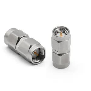 Factory directly Quality assurance SMA male to SMA male Plug stainless steel RF Coax Coaxial Adapter high frequency 18G low loss