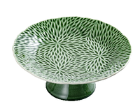 Assiettes de présentation vintage vertes en céramique personnalisées, ensemble gaufré pour mariages, événements, maisons, hôtels, location de table, vente en gros