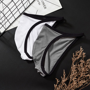 Calzoncillos Triangulares Delgados y Sexys para Hombre, <span class=keywords><strong>de</strong></span> Color Sólido, con Bolsa para Realzar la Figura, Ropa Interior Erótica, Venta al por Mayor, OEM, ODM - Product Image 3