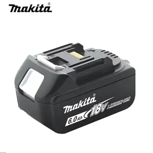 Batterie <span class=keywords><strong>Makita</strong></span> 18V d'origine authentique BL1860 BL1850, 6,0 Ah 6000 mAh, compatible avec les perceuses, les tronçonneuses et les meuleuses d'angle <span class=keywords><strong>Makita</strong></span> - Product Image 1