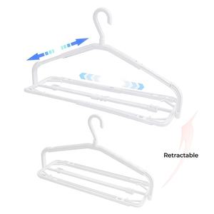 Promotion : Séchoir à linge pliable et rétractable en plastique, coupe-vent, avec crochet rotatif à 360° pour serviettes de bain et literie à domicile - Product Image 1