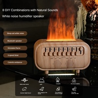 Humidificateur à bruit blanc sans fil personnalisé OEM 300 ml avec veilleuse pour chambre à coucher et diffuseur d'aromathérapie
