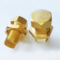 Conector de Perno Dividido de Latón de Alta Resistencia, Abrazadera de Conexión de Cables con Cabeza Hexagonal 6A-10A 250V para Accesorios Eléctricos