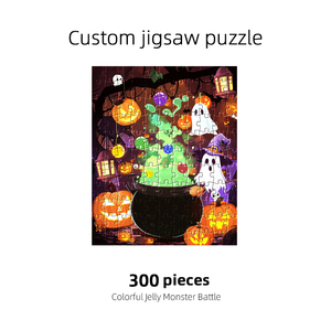 Truco o trato Halloween Edición limitada Fabricante Impresión personalizada Rompecabezas de fotos de <span class=keywords><strong>300</strong></span> <span class=keywords><strong>piezas</strong></span> para regalo Niños Niño - Product Image 3