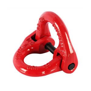 Crochet de sécurité rotatif autobloquant G80 de type œil d'angle en acier allié pour levage de charges et gréement, conforme aux normes européennes - Product Image 4