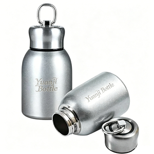 Bouteille d'eau isotherme miniature en acier inoxydable personnalisée de 300 ml pour boissons chaudes et froides, tasse à café de voyage - Product Image 1