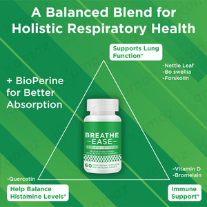 OEM/ODM Amaz Quercétine de qualité alimentaire Capsules végétariennes Supplément Vitamine 60pcs/Bouteille Quercétine + Ortie Suppléments à base de plantes - Product Image 6